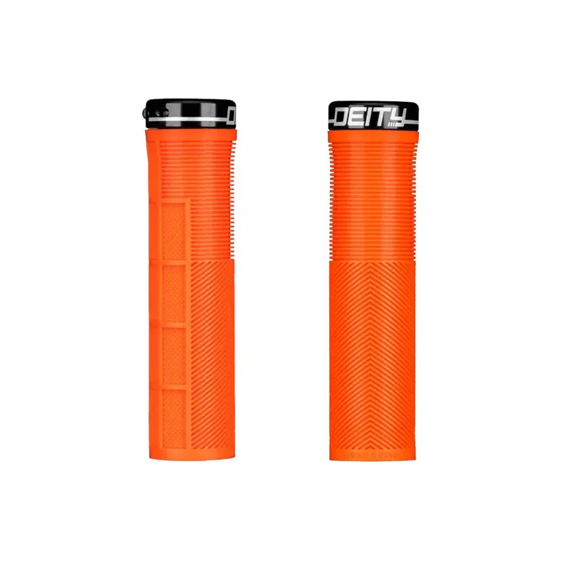 Deity Knuckleduster Grips in Orange