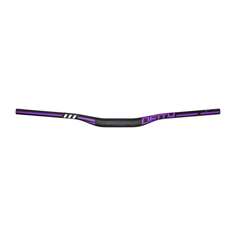 Deity Skywire 35/25mm Bore/Rise 800mm Carbon Handlebar in Purple