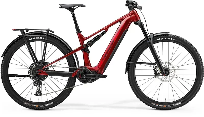 Merida eOne-Forty 675 EQ E-Road Bike In Dark Red/Black