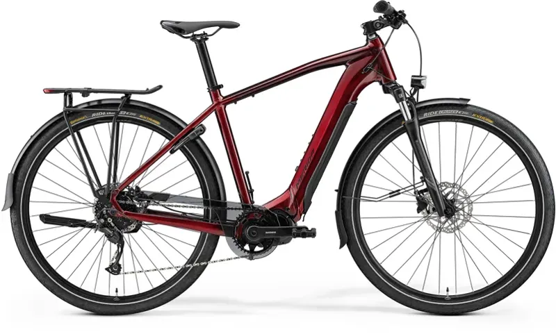 2022 Merida eSpresso 400 S EQ MY22 Hybrid Bike in Red