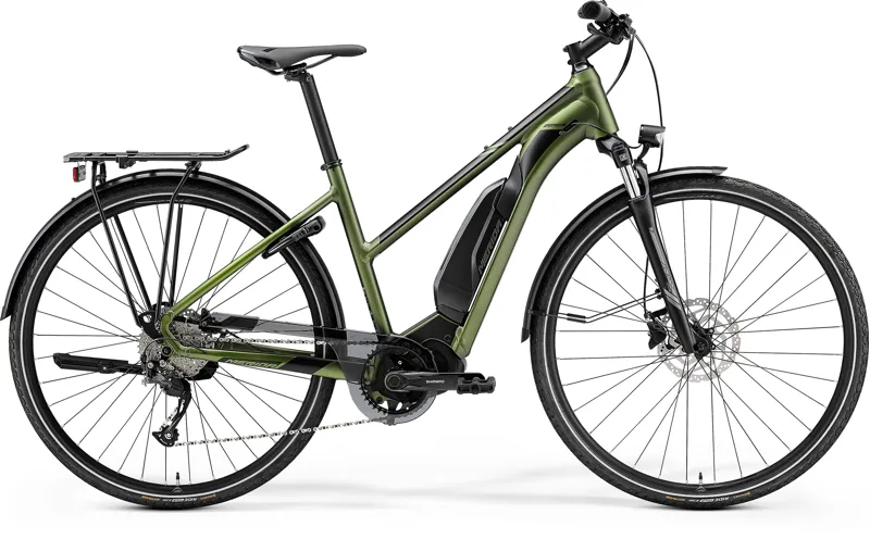 2022 Merida Women's eSpresso 300SE EQ 418Wh Electric Bike in Green