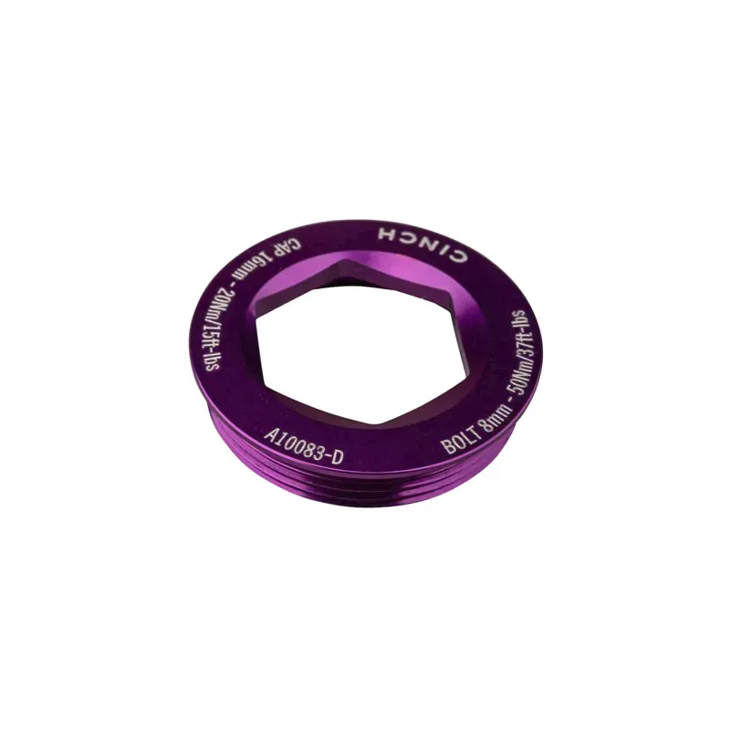 Race Face Cinch XC/AM Puller Cap With Washer in Purple