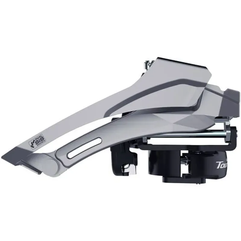 Shimano Front MECH TY606 MTB T/S D/Pl Dbl 46T 68deg Black/ Silver 7/8-speed top swing double