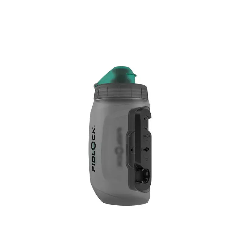 Fidlock Twist Single Bottle 450ml in Trans Black/Green