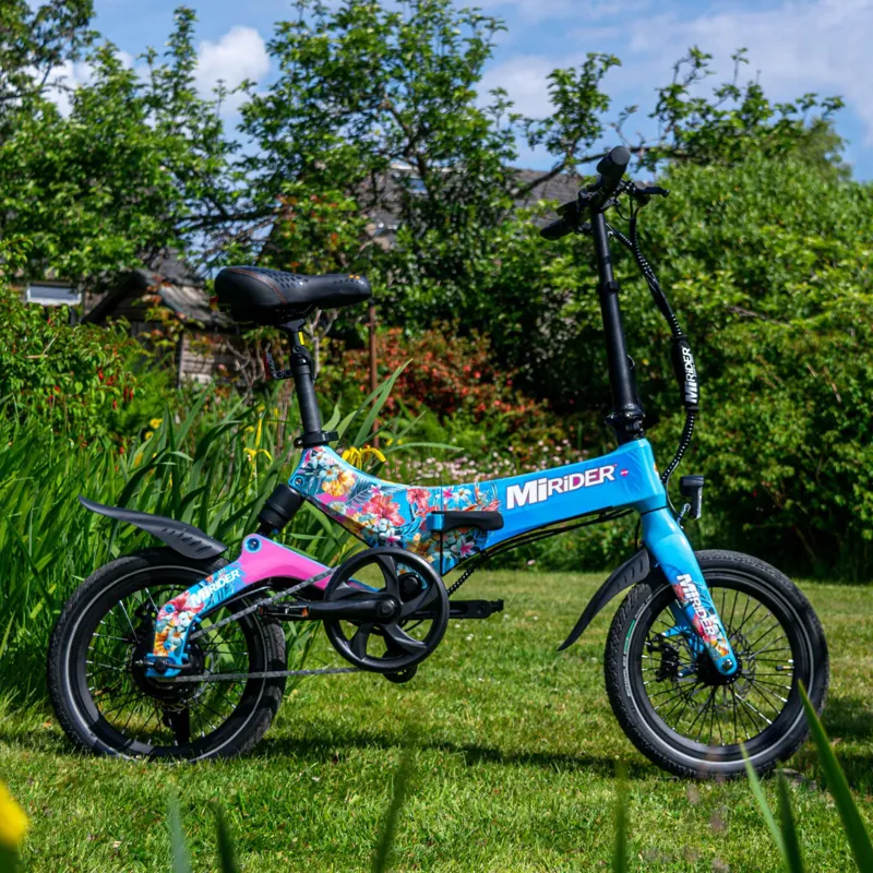MiRiDER One 16in folding ebike finished in Flora Edition-1