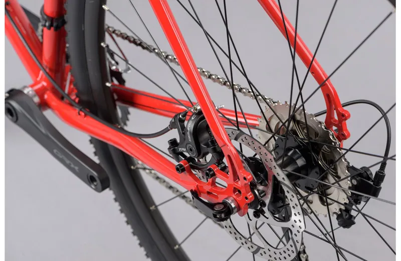 2021 Genesis Croix De Fer 20 Steel Gravel Bike in Red-9