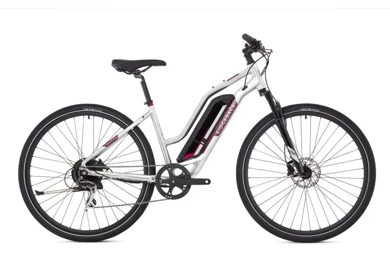 Ridgeback Arcus 1 Open Frame Electric Bike in Silver 