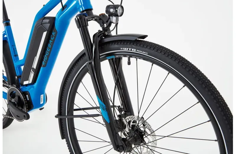 Ridgeback Arcus 2 Open Frame Electric Hybrid Bike in Blue-5