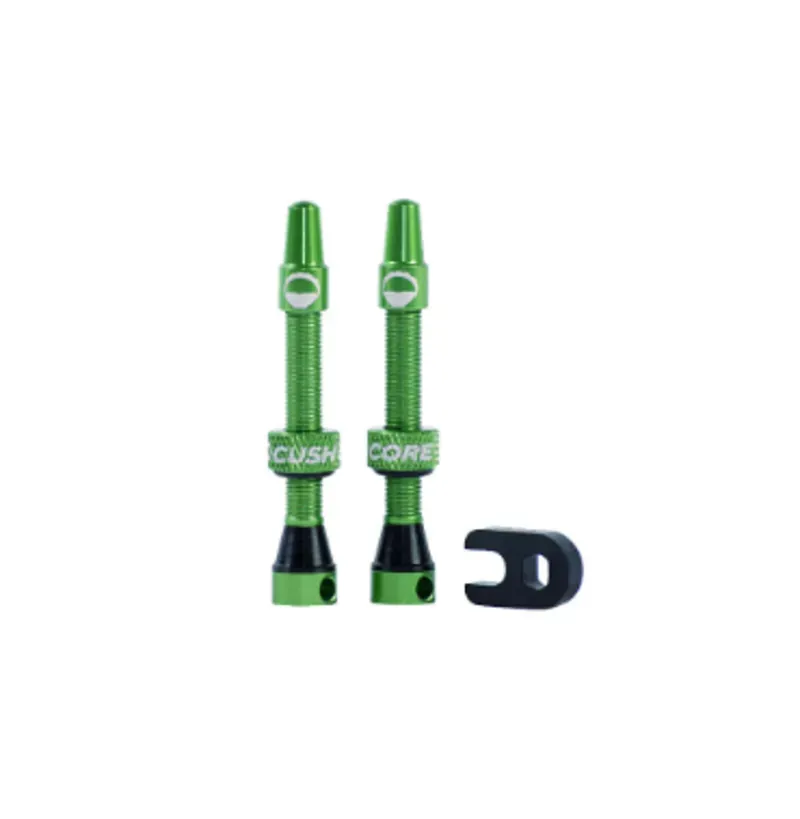 Cushcore 44m Tubeless Valve Pair in Green