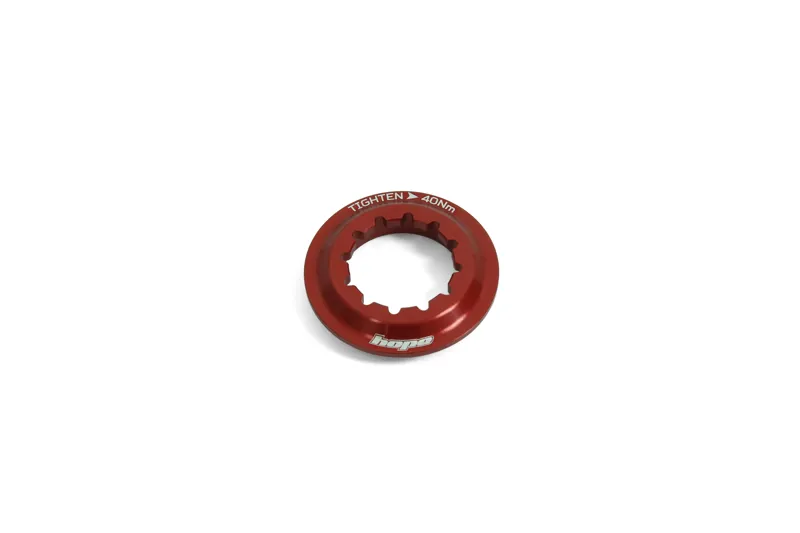 Hope Centre Lock Lockring in Red