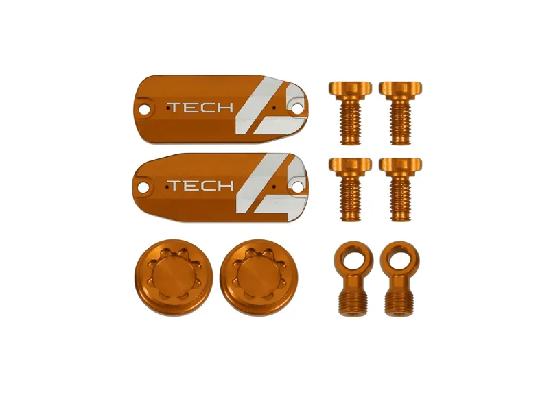 Hope Tech 4 x2 Custom Kit - Pair - Orange