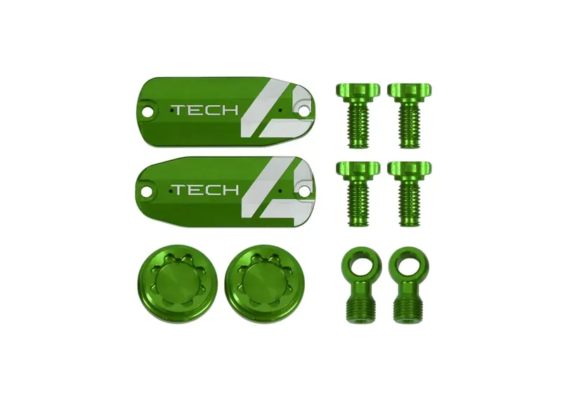 Hope Tech 4 x2 Custom Kit - Pair - Green