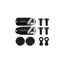 Hope Tech 4 x2 Custom Kit - Pair - Black
