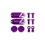 Hope Tech 4 x2 Custom Kit - Pair - Purple