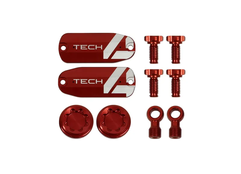 Hope Tech 4 x2 Custom Kit - Pair - Red