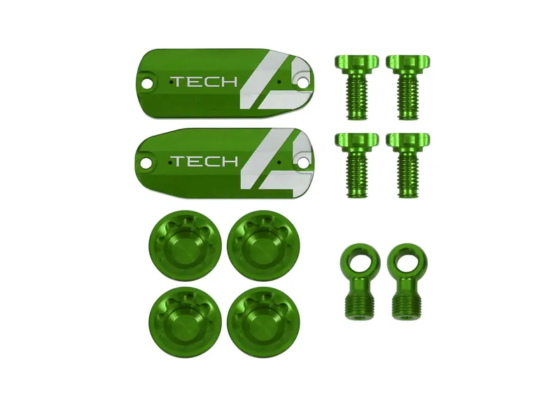 Hope Tech 4 e4 Custom Kit - Pair - Green