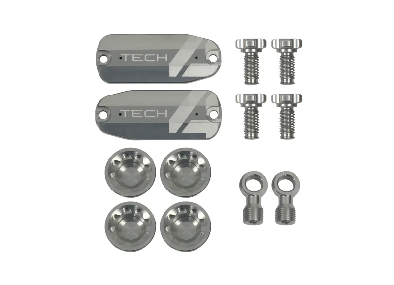 Hope Tech 4 e4 Custom Kit - Pair - Silver