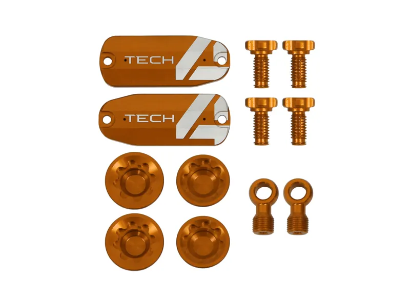 Hope Tech 4 v4 Custom Kit - Pair - Orange