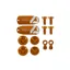 Hope Tech 4 v4 Custom Kit - Pair - Orange