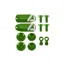 Hope Tech 4 v4 Custom Kit - Pair - Green