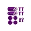 Hope Tech 4 v4 Custom Kit - Pair - Purple