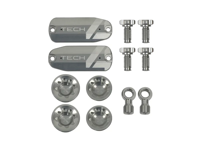 Hope Tech 4 v4 Custom Kit - Pair - Silver