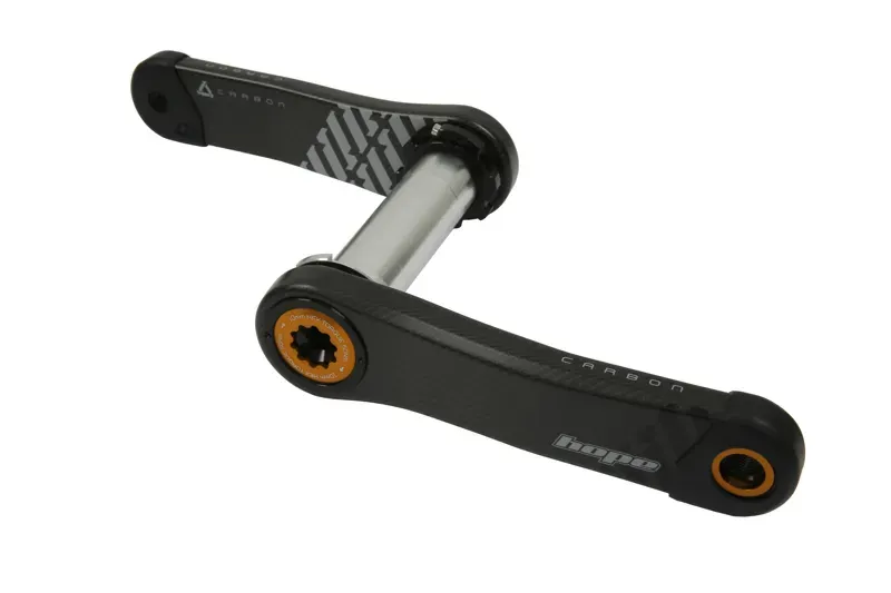Hope Carbon Crankset No Spider Orange 165mm-1