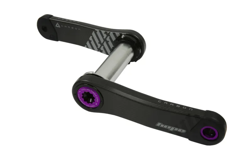 Hope Carbon Crankset No Spider Purple 165mm-1