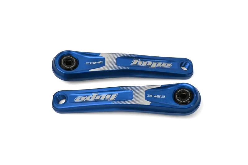 Hope E-Bike 155mm Crankset in Blue