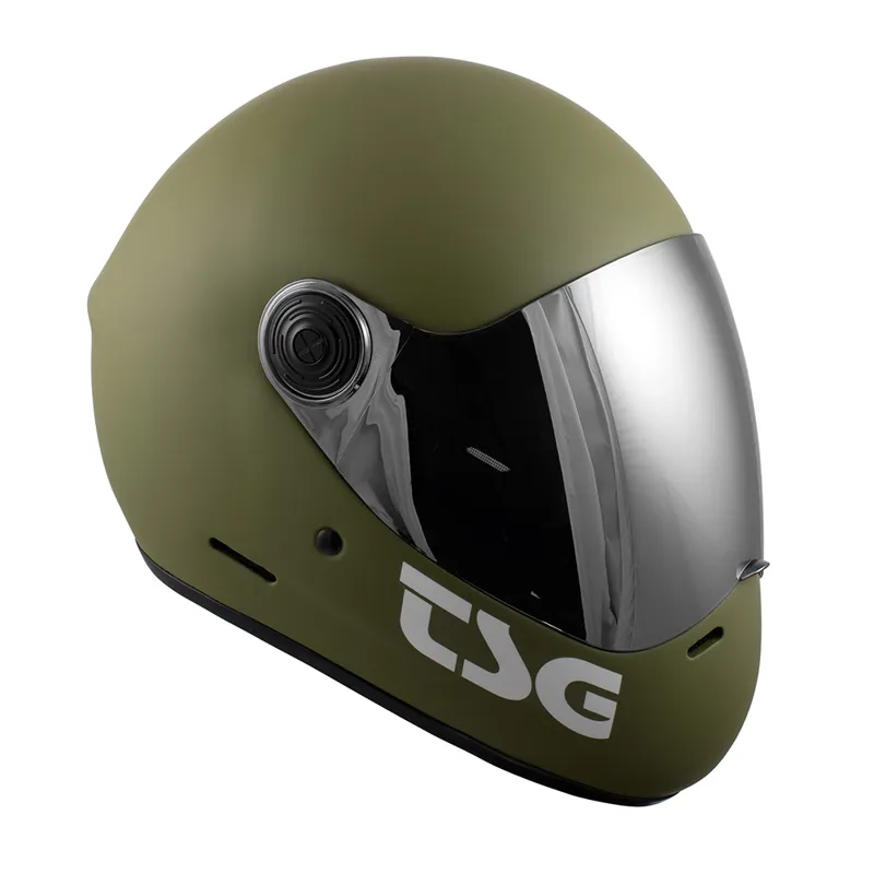 TSG Pass Helmet in Matt Olive