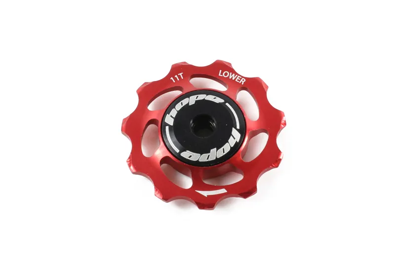 Hope 11 Tooth Jockey Wheel Complete in Red 
