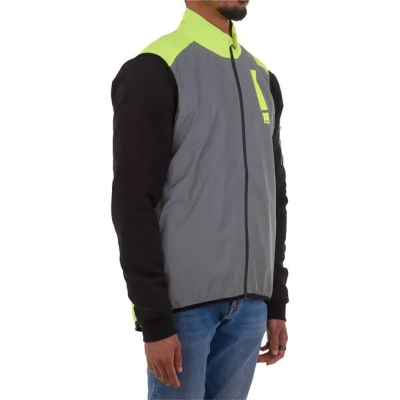 HUMP Men's Ultra Reflect Gilet - Silver Reflect / Hi-Viz Yellow -3
