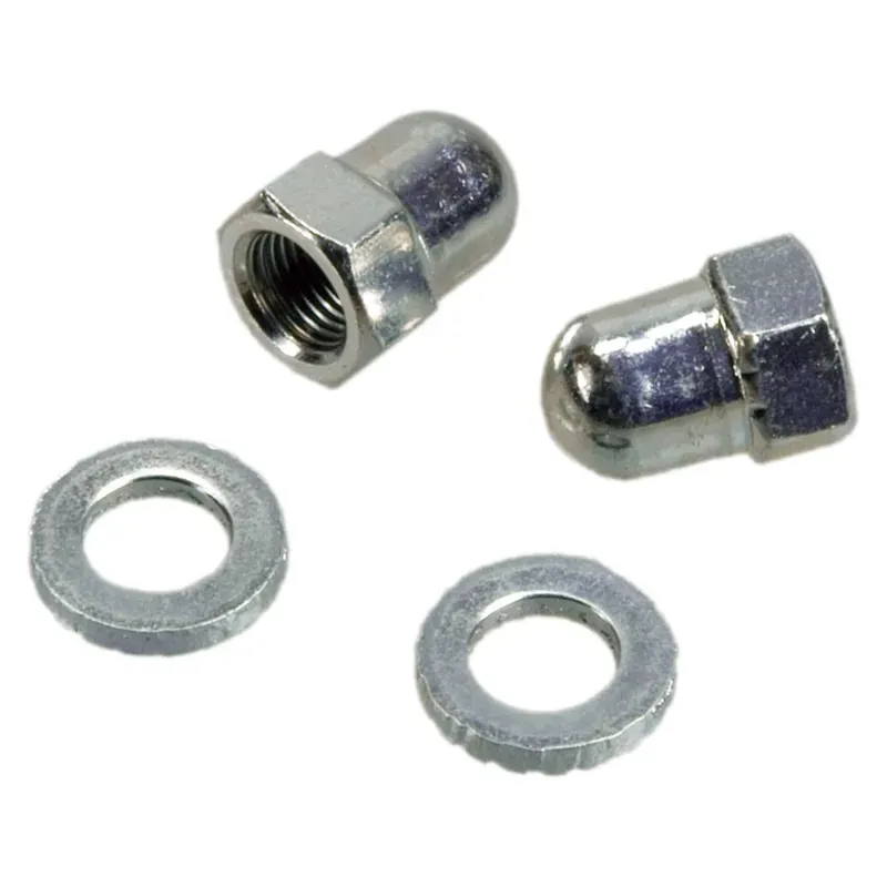 Rohloff m10x1 Speedhub Axle Nuts in Silver