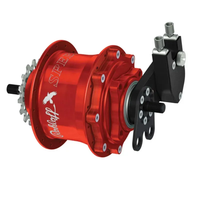 Rohloff 32h 500/14 TS Solid Axle DB Disc Speedhub in Red