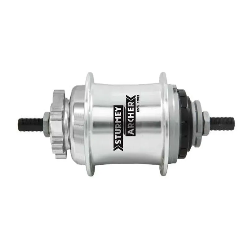 Sturmey Archer S- Rk3 36h Disc Hub in Silver