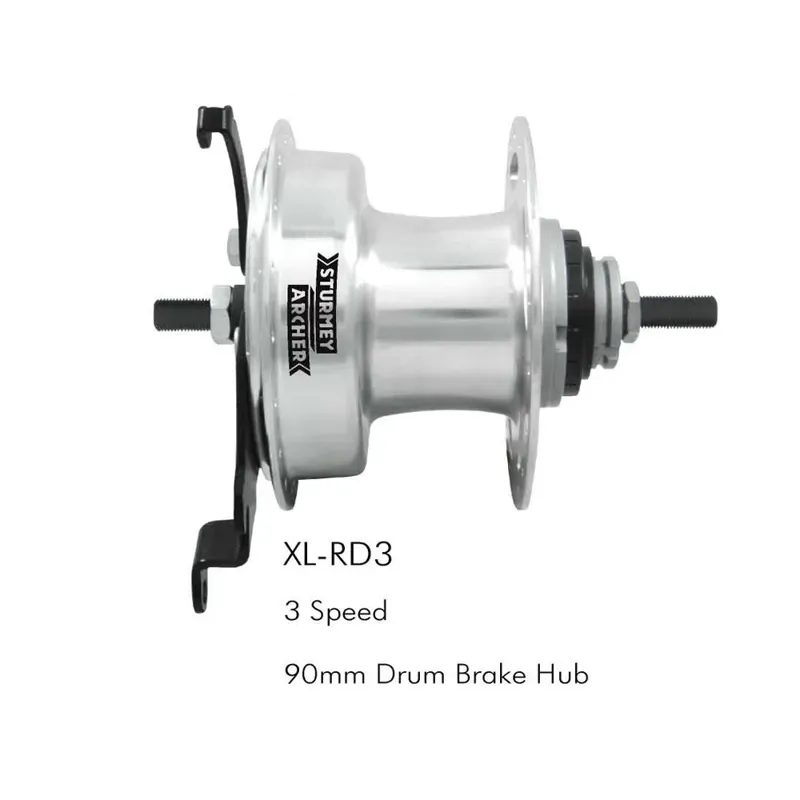 Sturmey Archer XL RD3 90mm 36h Brake in Silver