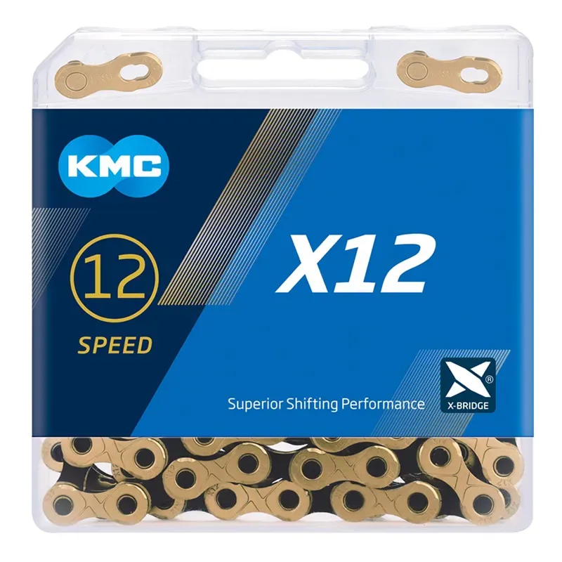KMC X12 126L Chain in Black Gold