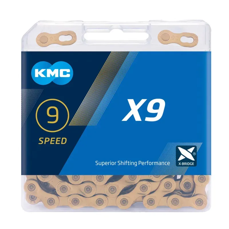 KMC X9 114L Chain in Gold