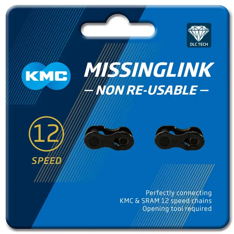 KMC MissingLink 12X Joining Links in Black