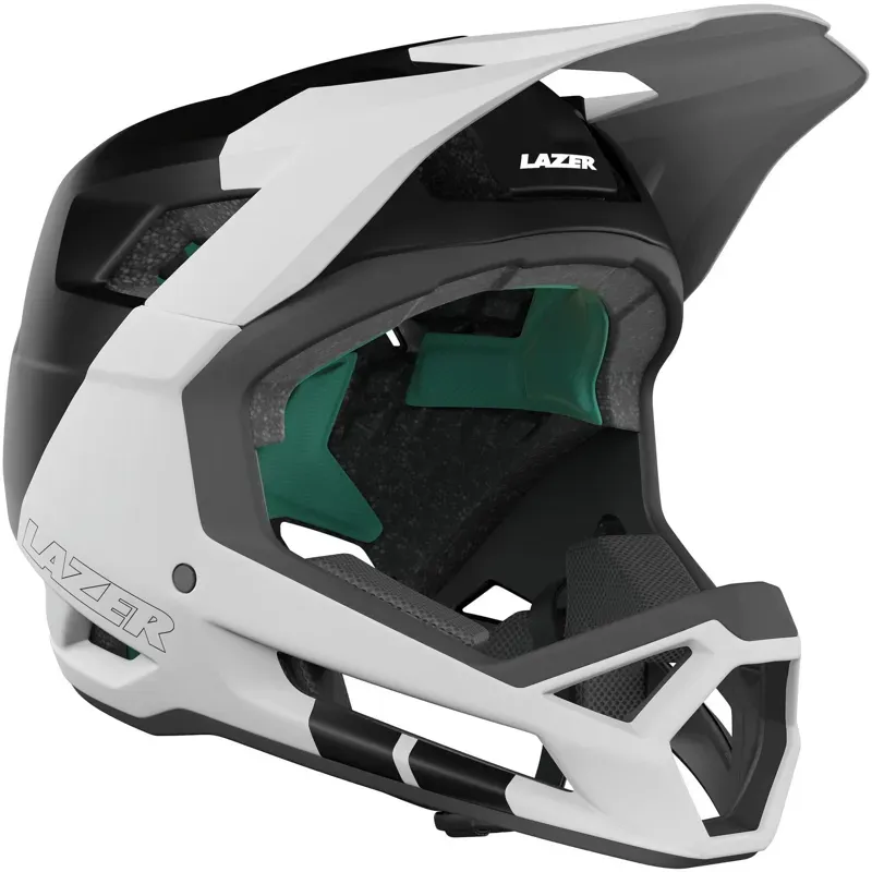 Lazer Cage KinetiCore Full Face Helmet in Black/White