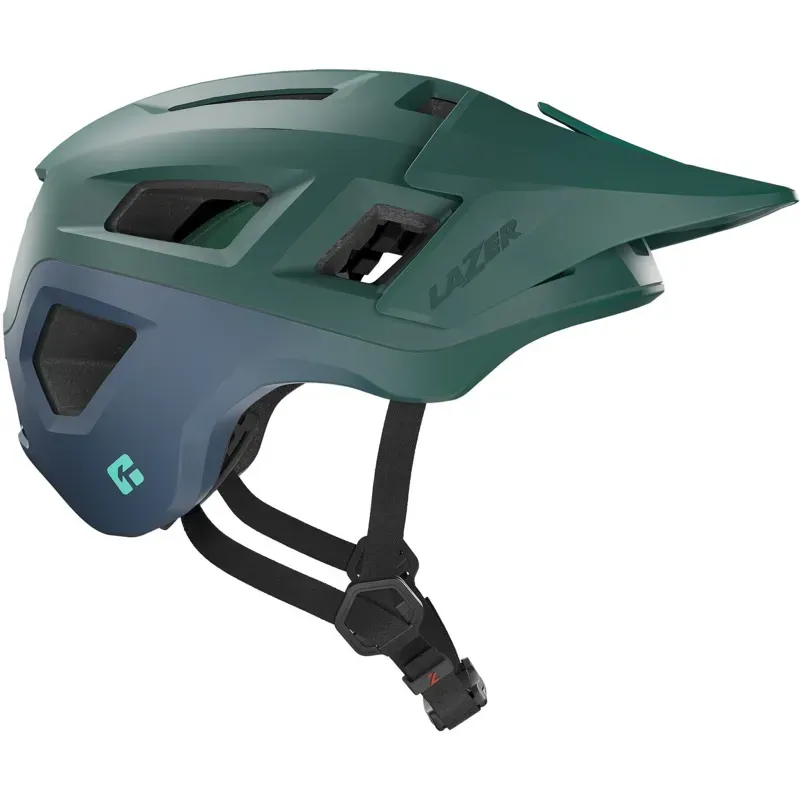 Lazer Coyote KinetiCore Helmet in Matt Green Blue-1