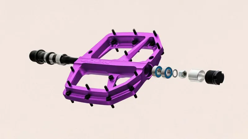 Look Trail Roc Plus Flat MTB Pedals in Purple-2