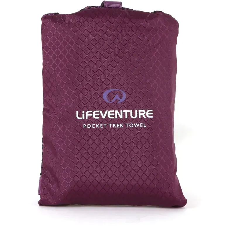 Lifeventure Softfibre Trek Large Towel in Blackcurrant-3