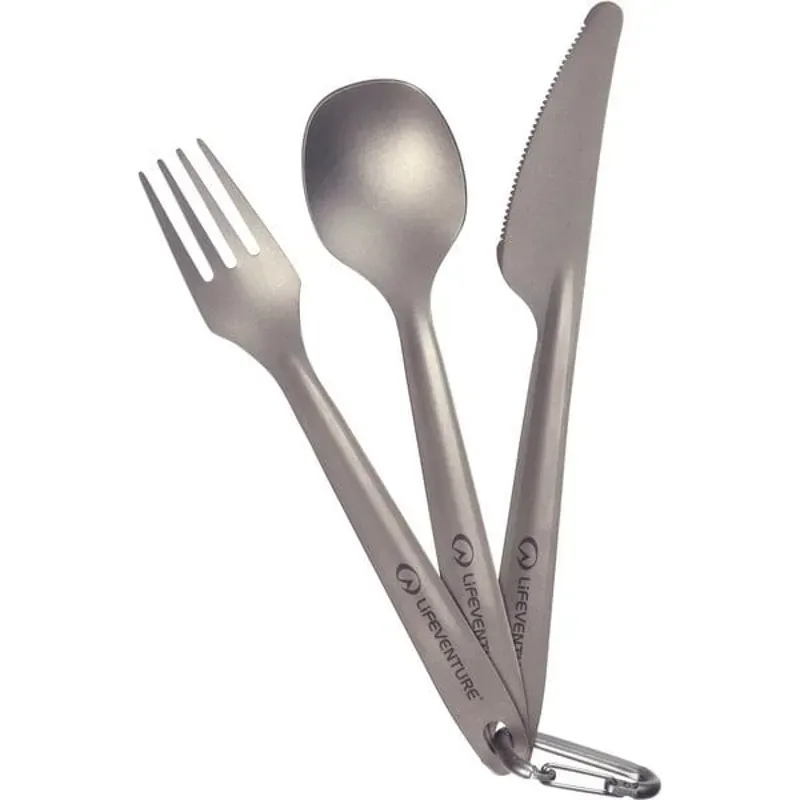 Lifeventure COOKWEAR LV Superlight Ti Cutlery Matt Silver/ Titanium one size