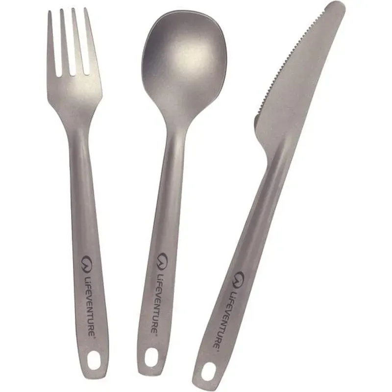 Lifeventure COOKWEAR LV Superlight Ti Cutlery Matt Silver/ Titanium one size-1