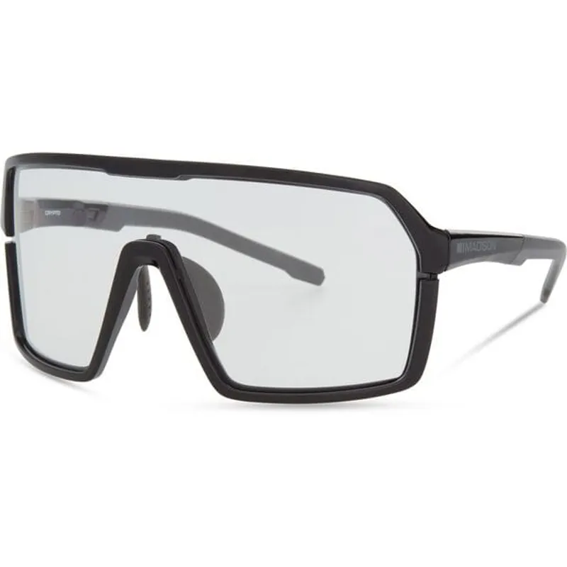 Madison Crypto Gloss Black Sunglasses - Clear Lens 