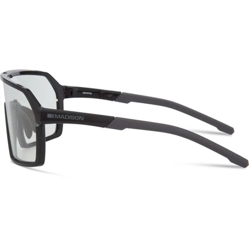 Madison Crypto Gloss Black Sunglasses - Clear Lens -1
