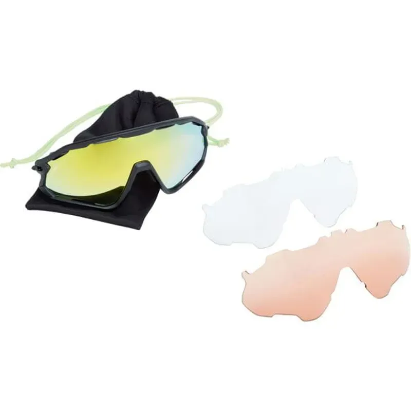 Madison Glasses Code Breaker II 3pack BK/ BNZ Matt Black bronze mirror / amber / clear-4