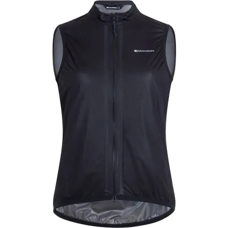 Madison Flux Women's Ultra Packable Waterproof Gilet In Black