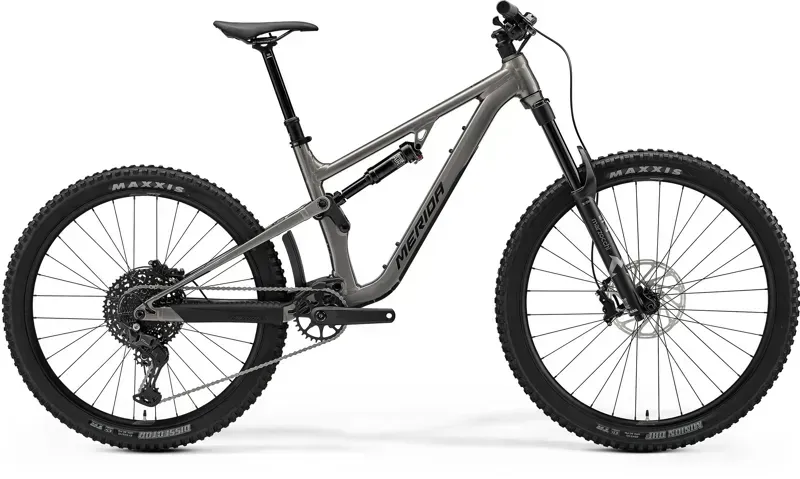Merida One-Forty 400 Mountain Bike in Warm Slate Grey/Golden Black